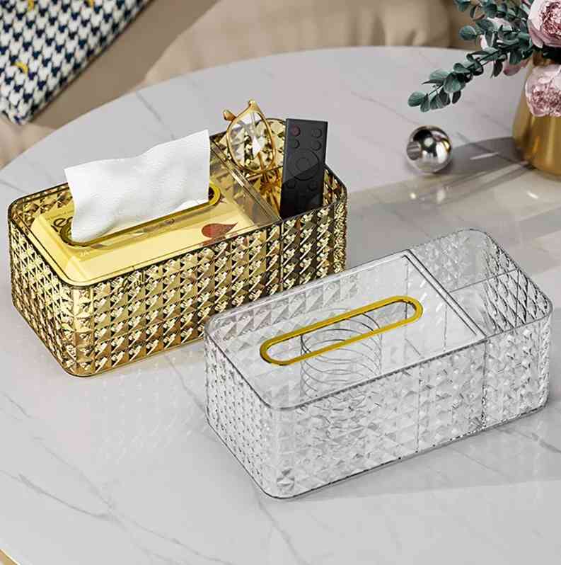 Crystal Luxury Tissue Box With Holder